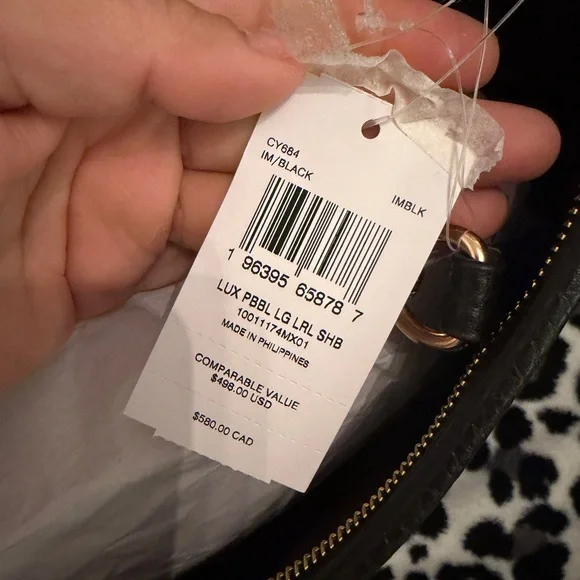 Coach Black Pebbled Leather Hobo Bag - Picture 3 of 3